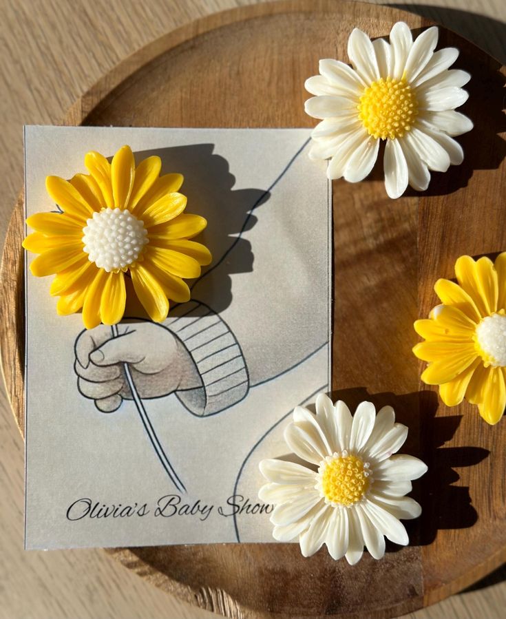 daisy flower candles