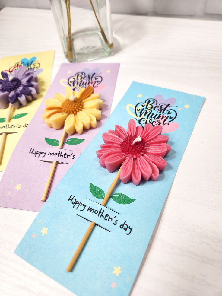 daisy flower candles