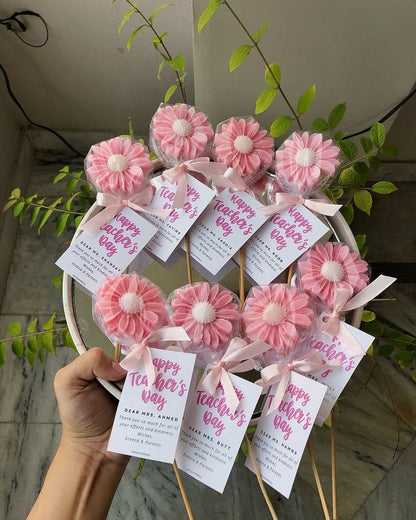 daisy flower candles